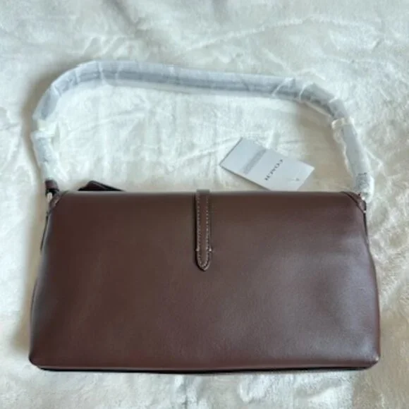 NWT! RARE! Coach CP132 Hamptons Bag In Maple/Silver Women's Shoulder Bag - Picture 5 of 9